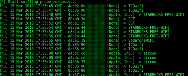 Wi-Fi probe requests