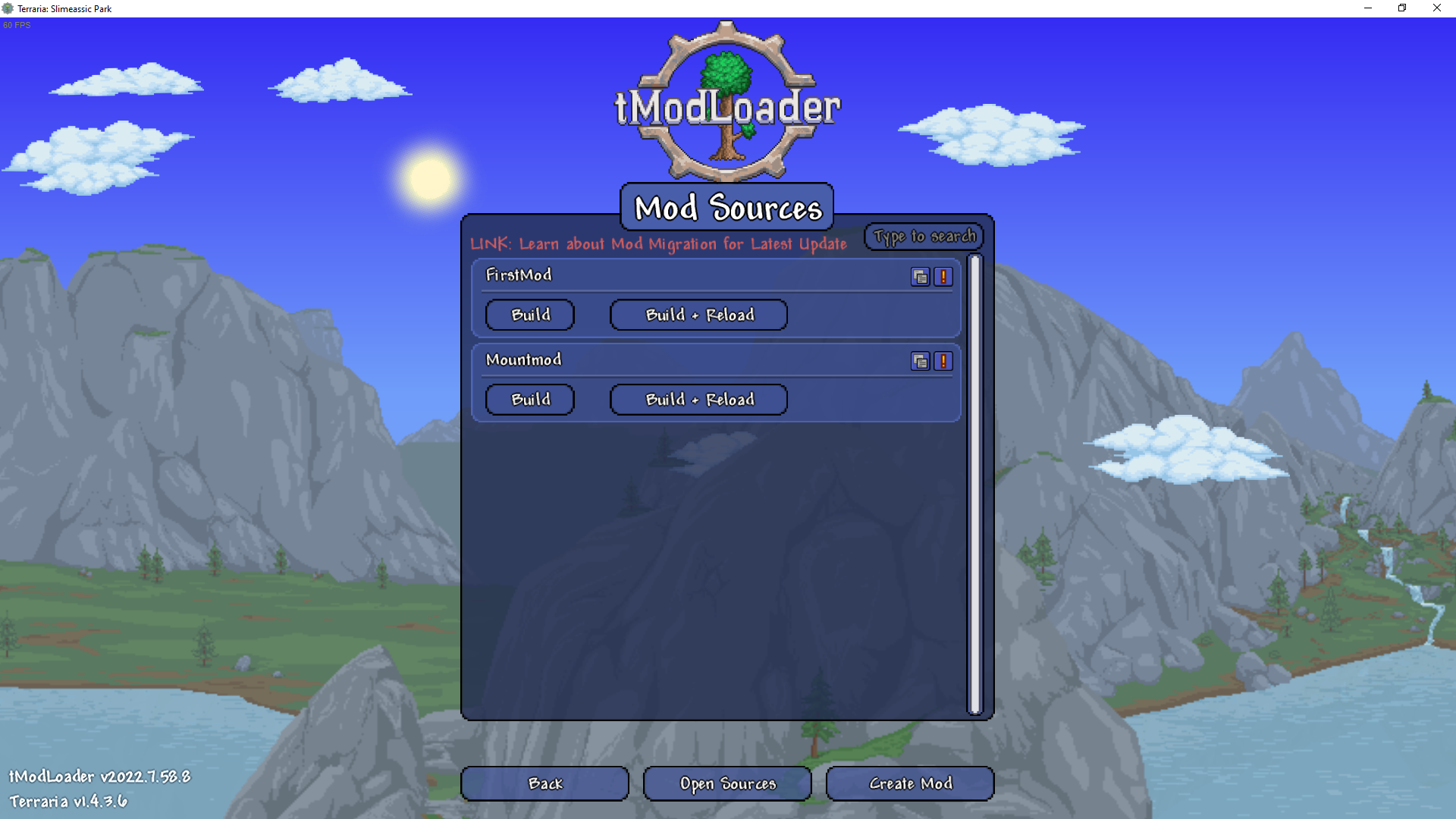 Mod Sources Post Creation