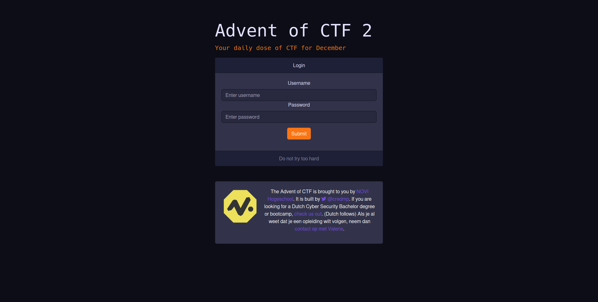 Advent of CTF - Day 2 Site