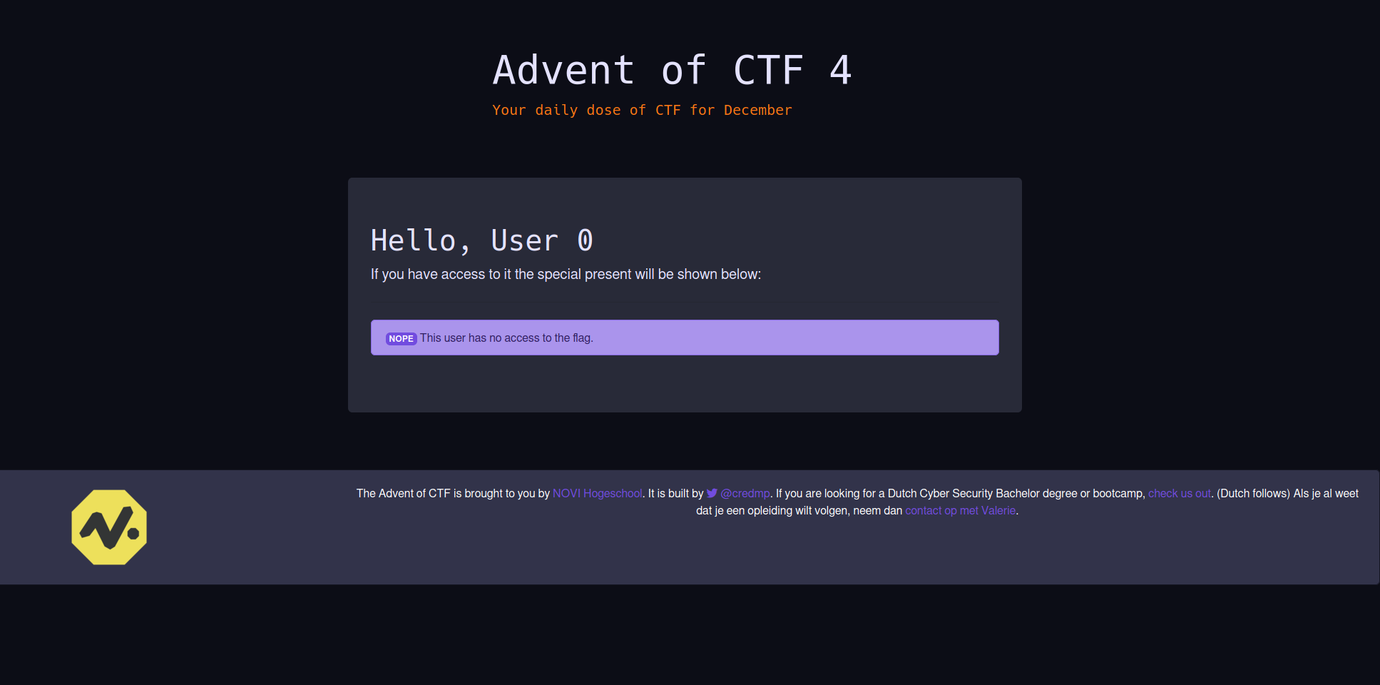 Advent of CTF - Day 4 Site