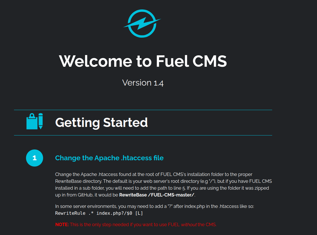 TryHackMe Ignite - Apache web server