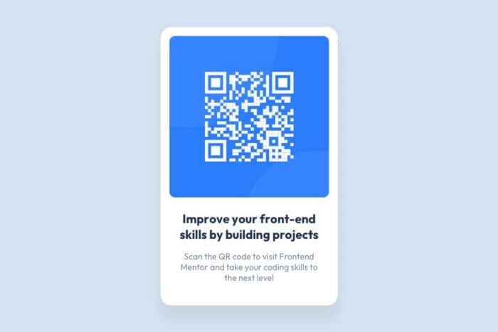 Frontend Mentor QR code
