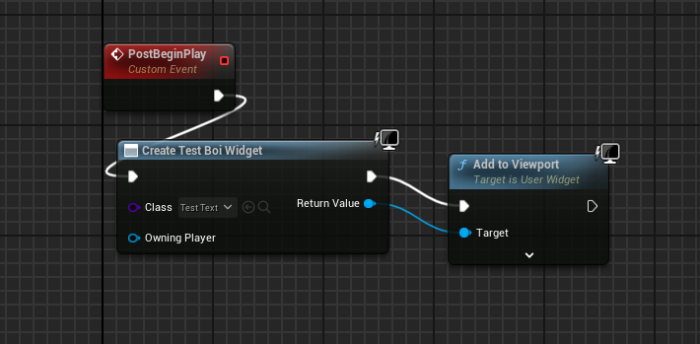 Final Blueprint screen