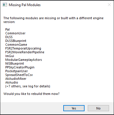 Missing Modules