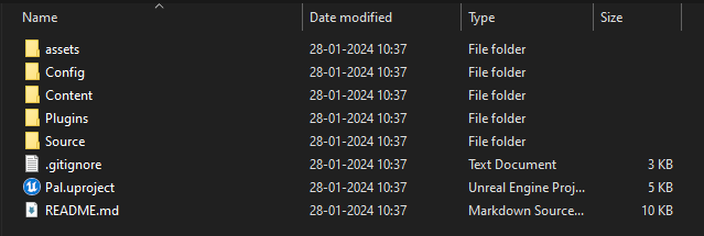 PalworldModdingKit directory structure