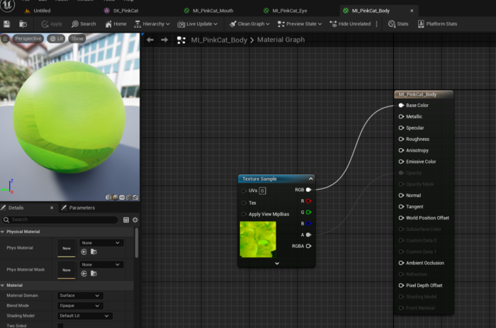 Import texture onto model