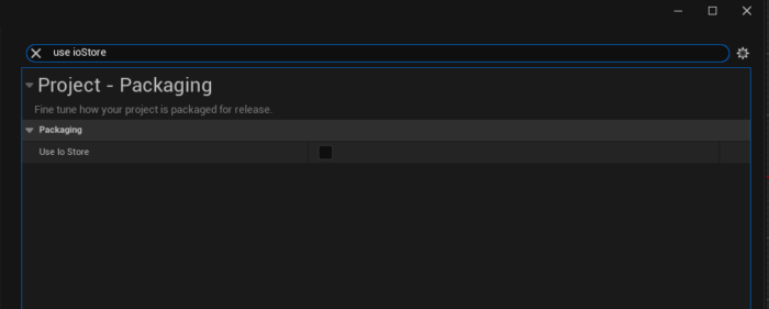 Uncheck Use Io Store